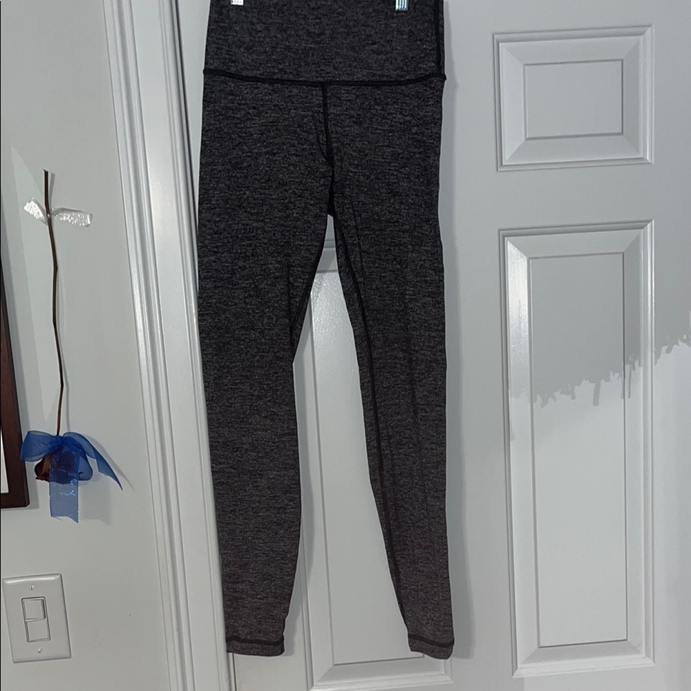 Lululemon Athletica Heathered Black Leggings